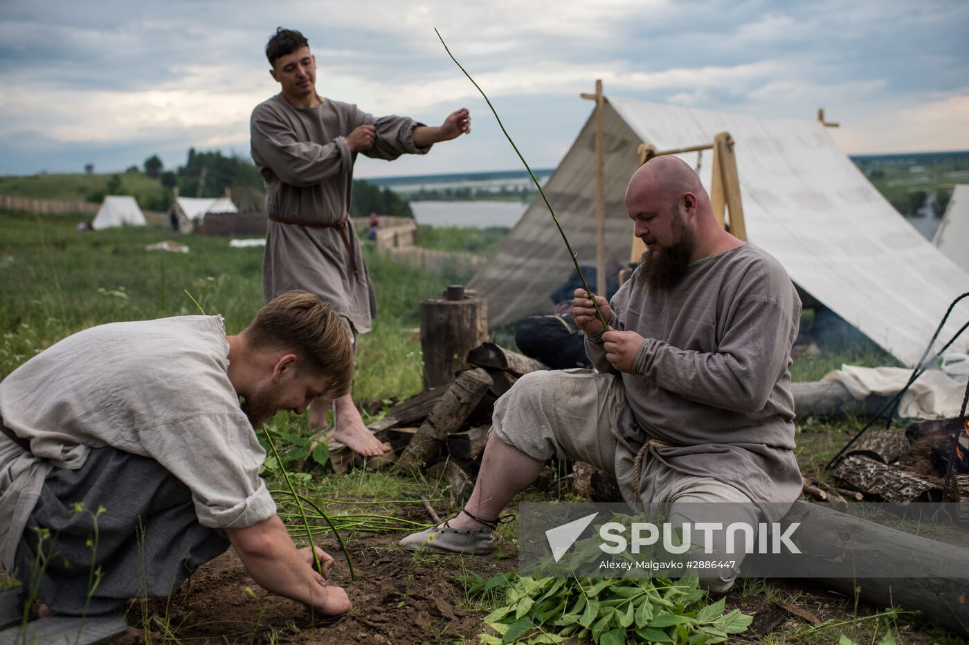 Abalakskoye Field reenactment festival in Omsk region