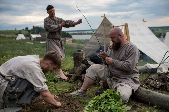 Abalakskoye Field reenactment festival in Omsk region