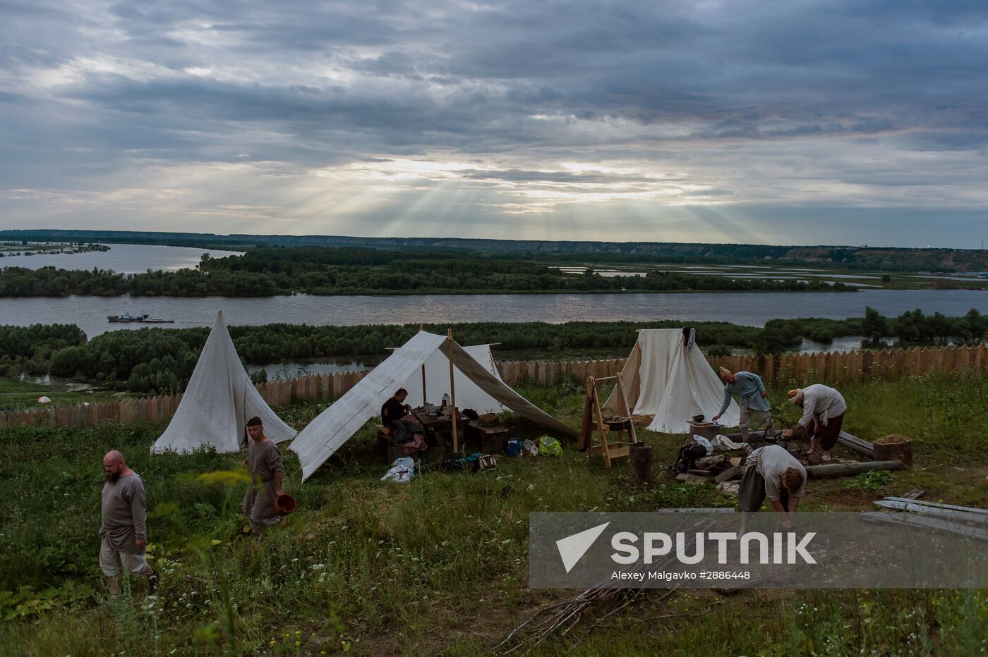 Abalakskoye Field reenactment festival in Omsk region