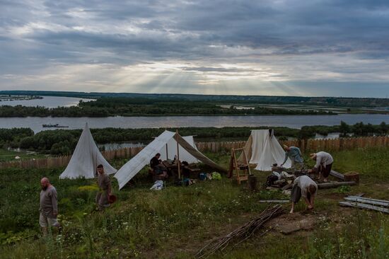 Abalakskoye Field reenactment festival in Omsk region