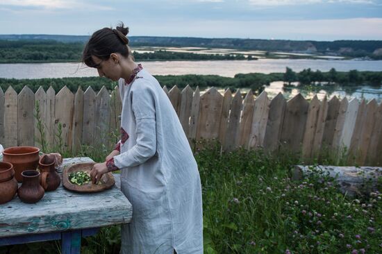 Abalakskoye Field reenactment festival in Omsk region