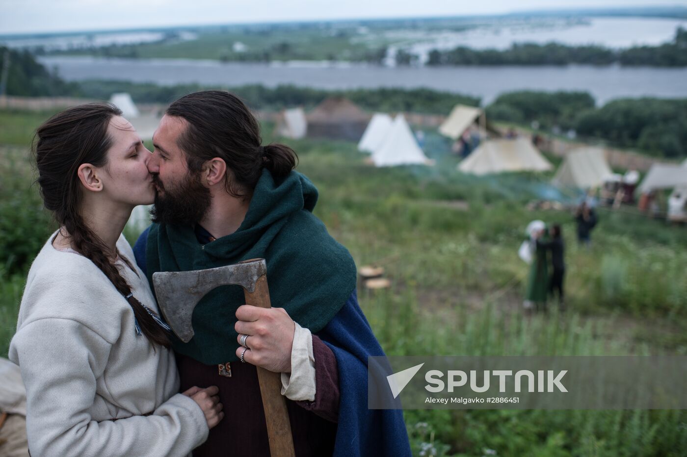 Abalakskoye Field reenactment festival in Omsk region