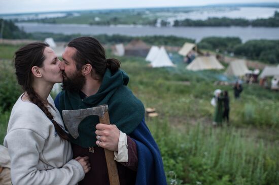 Abalakskoye Field reenactment festival in Omsk region