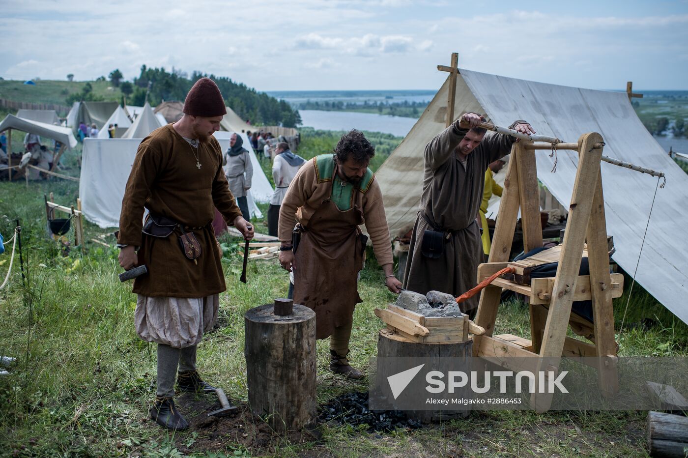 Abalakskoye Field reenactment festival in Omsk region