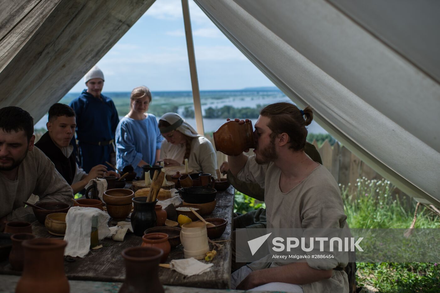 Abalakskoye Field reenactment festival in Omsk region