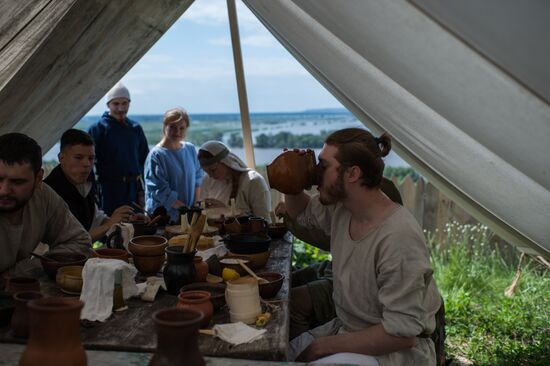 Abalakskoye Field reenactment festival in Omsk region
