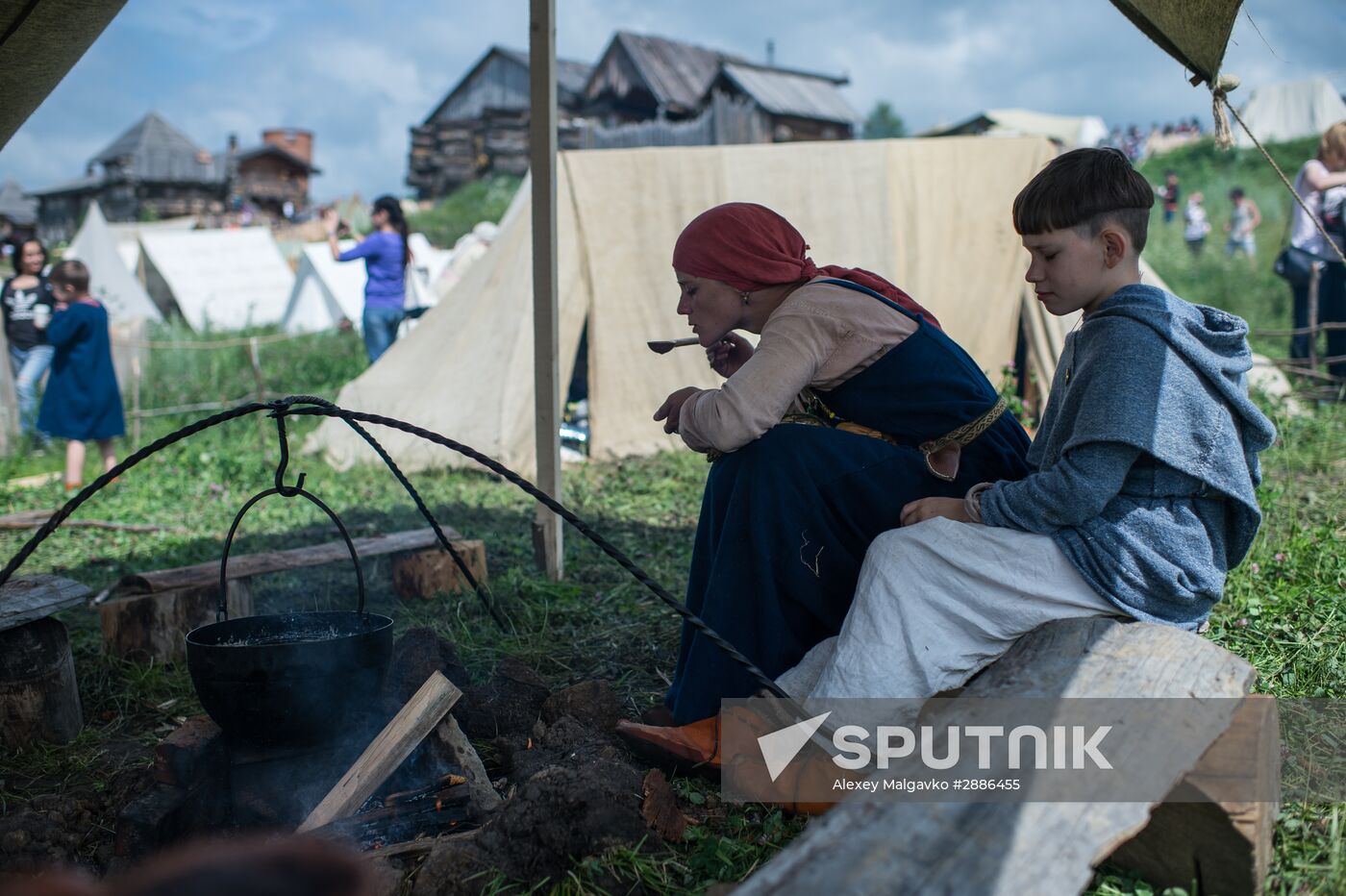Abalakskoye Field reenactment festival in Omsk region