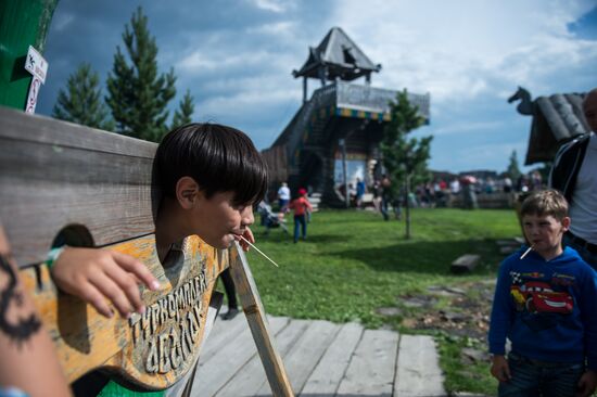 Abalakskoye Field reenactment festival in Omsk region
