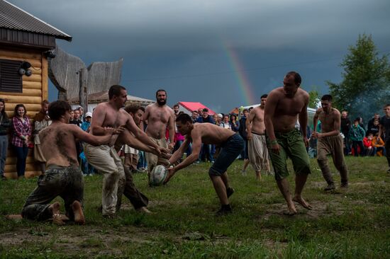 Abalakskoye Field reenactment festival in Omsk region