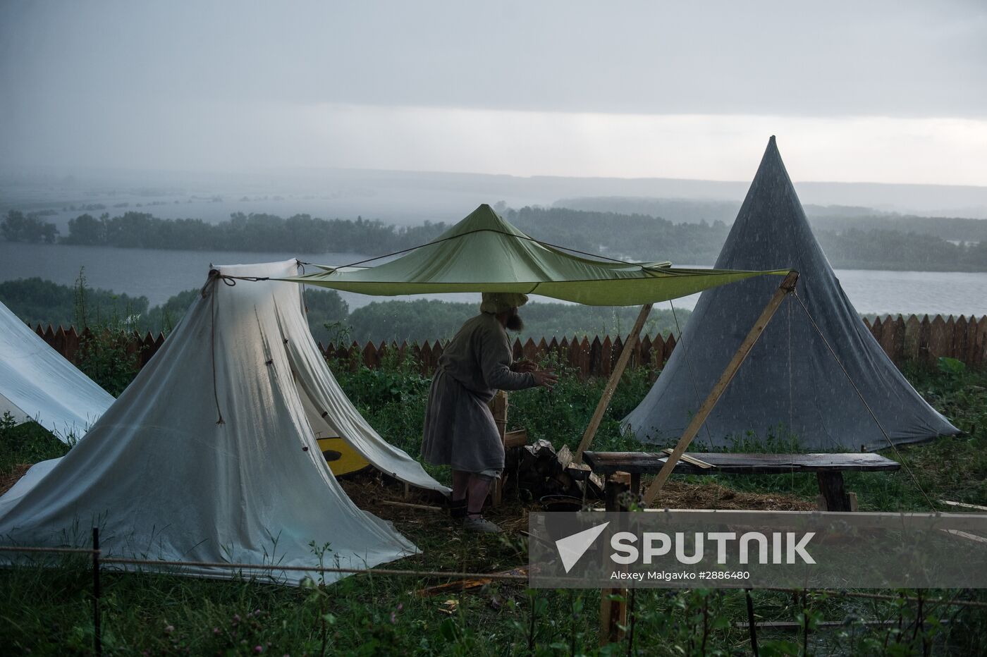 Abalakskoye Field reenactment festival in Omsk region