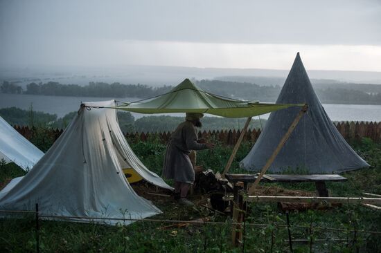 Abalakskoye Field reenactment festival in Omsk region