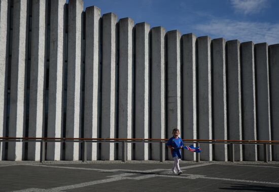 Icelandic national football team greeted by fans after returning from Euro 2016