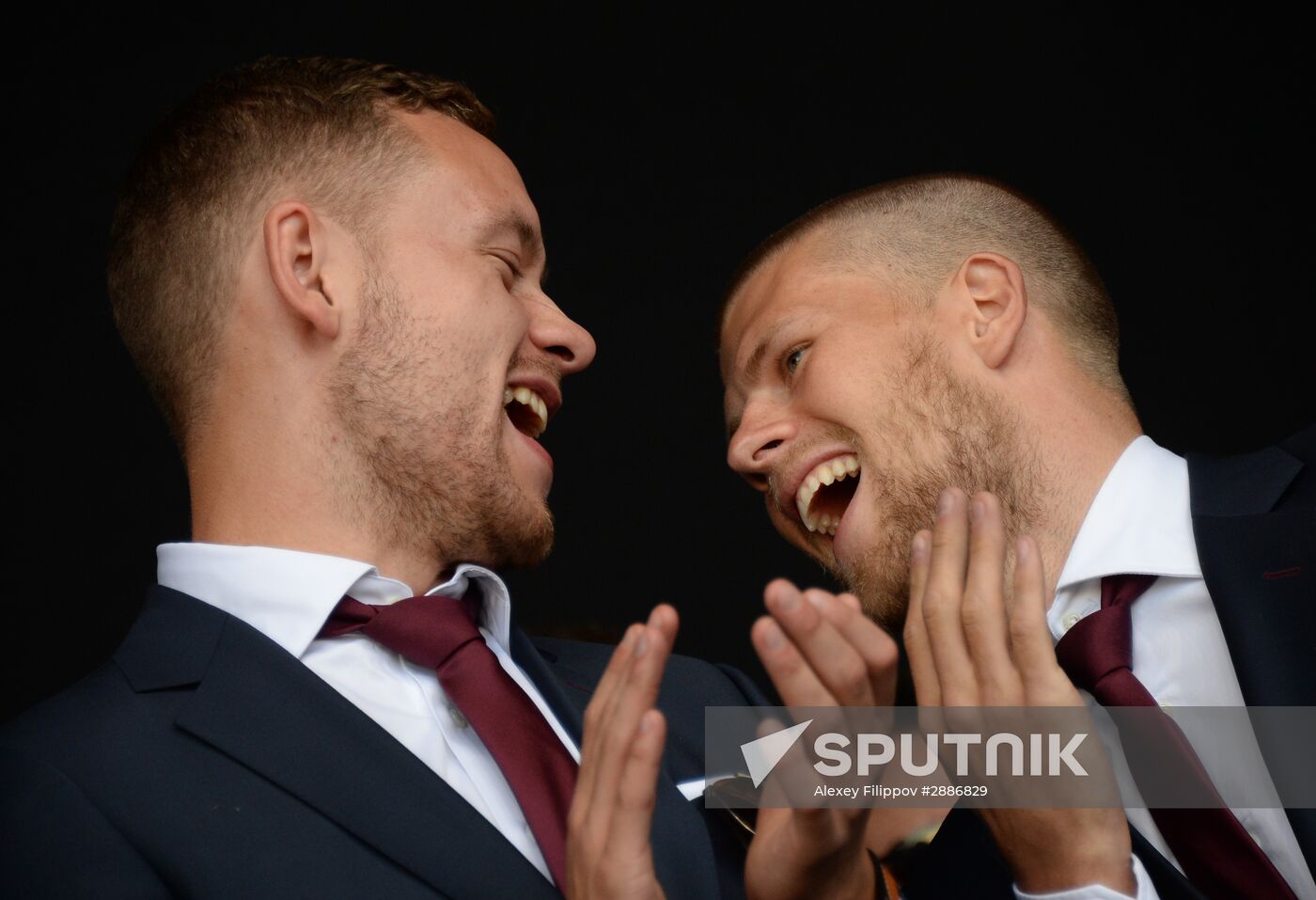 Icelandic national football team greeted by fans after returning from Euro 2016