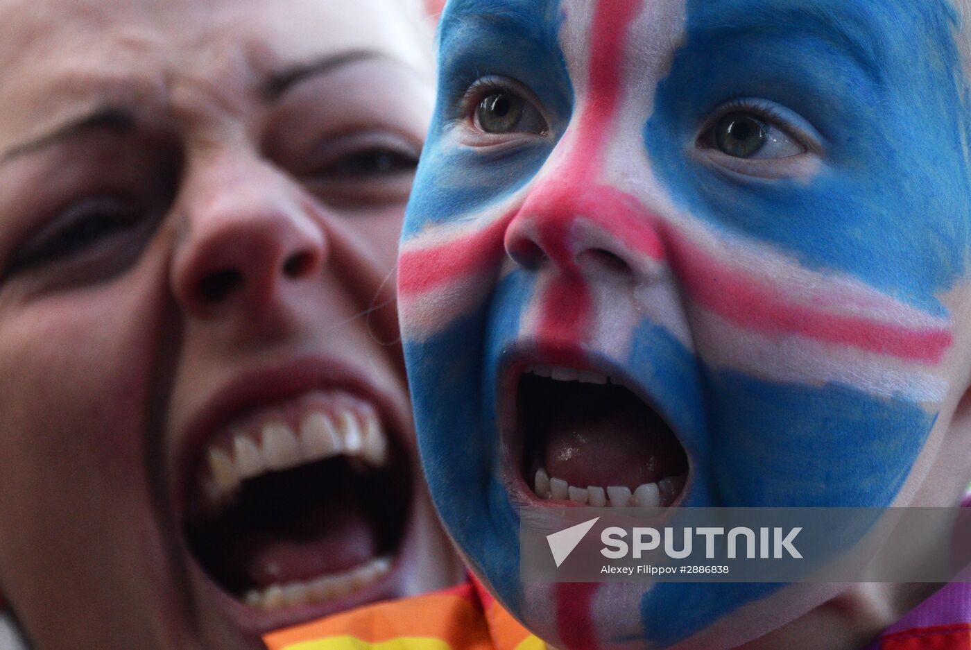 Icelandic national football team greeted by fans after returning from Euro 2016