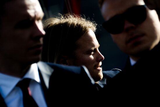 Icelandic national football team greeted by fans after returning from Euro 2016
