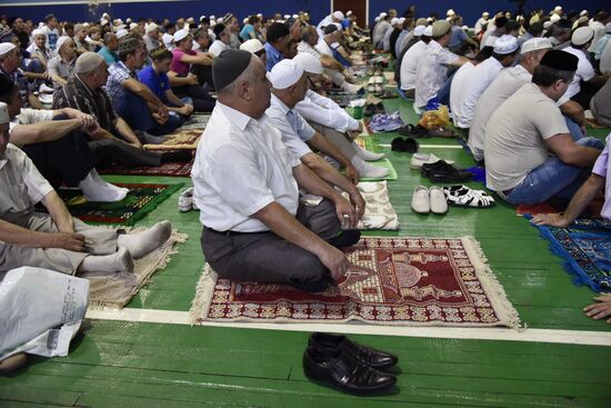 Eid al-Fitr day celebrations in Russia