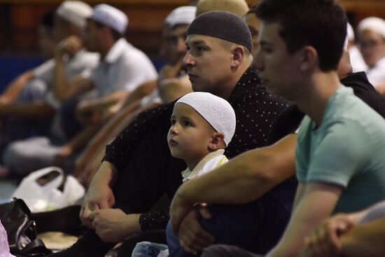 Eid al-Fitr day celebrations in Russia