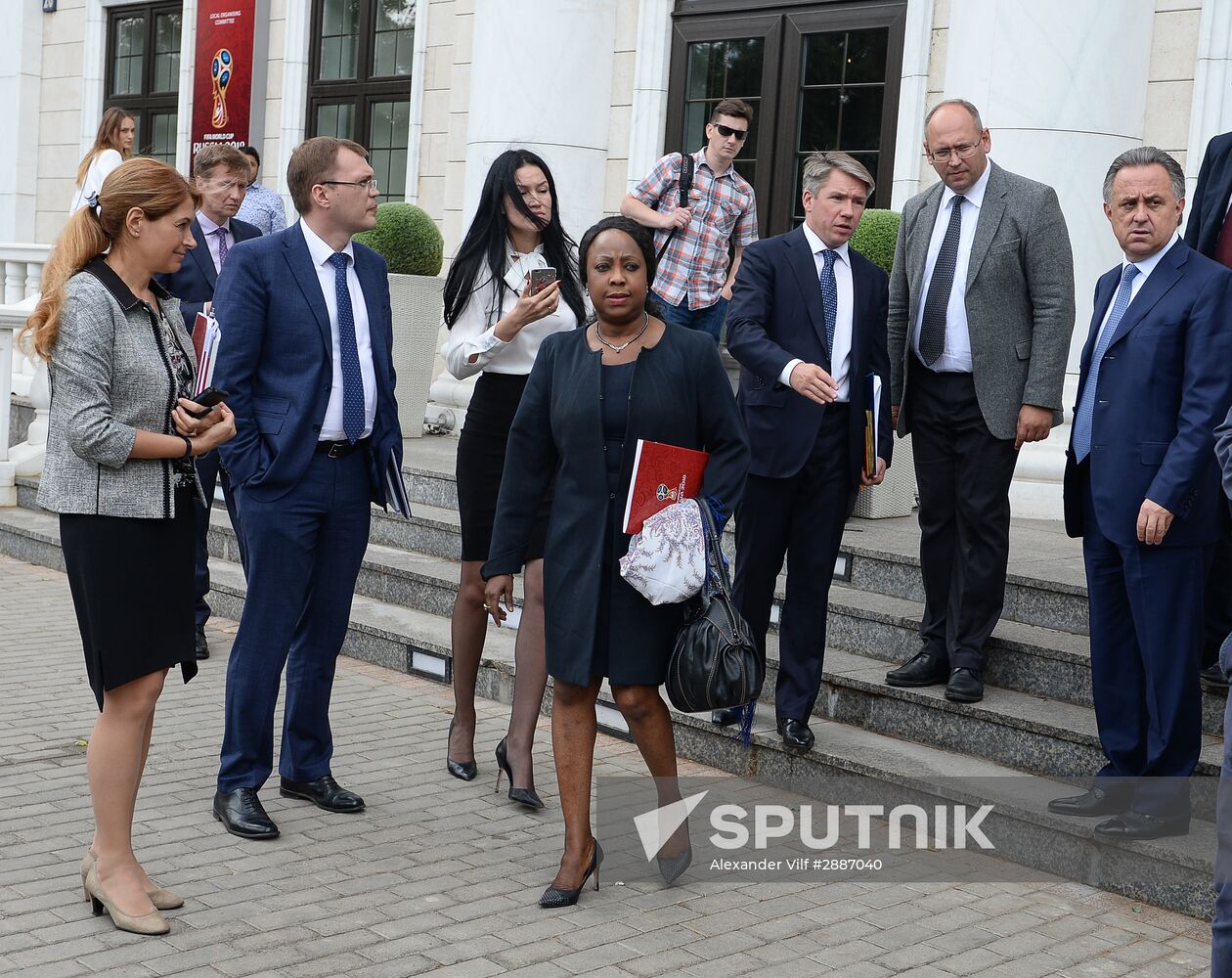 News briefing after meeting of Russia 2018 Organizing Committee's Council with FIFA officials