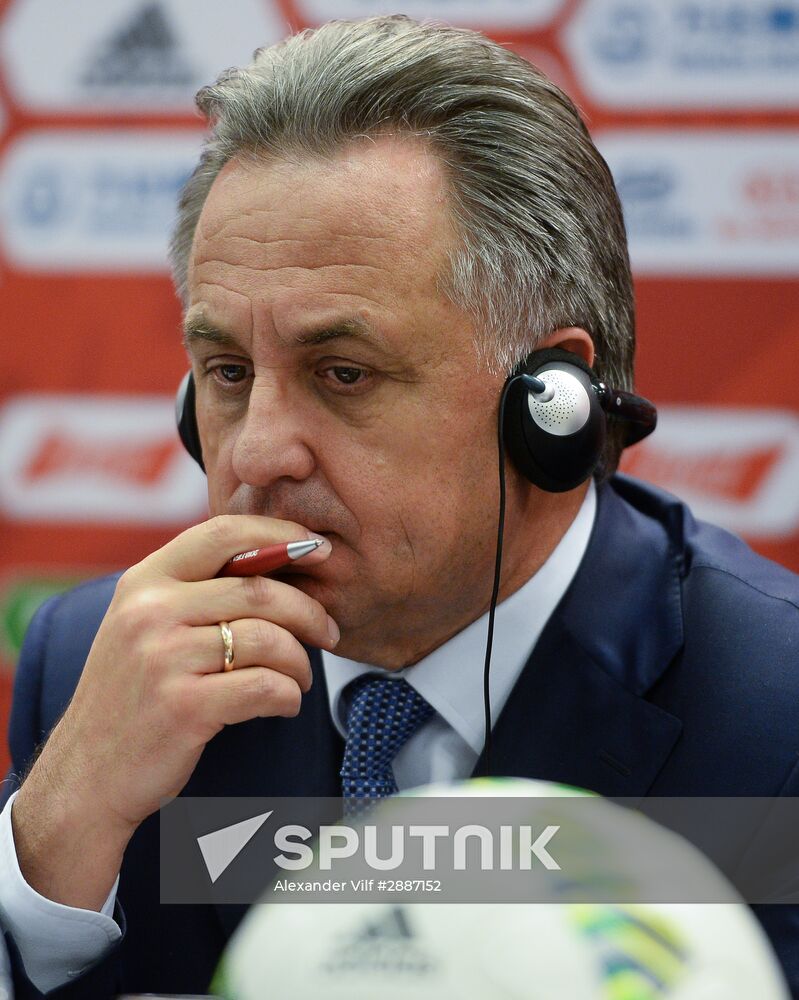 News briefing after meeting of Russia 2018 Organizing Committee's Council with FIFA officials