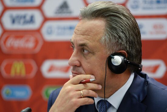 News briefing after meeting of Russia 2018 Organizing Committee's Council with FIFA officials