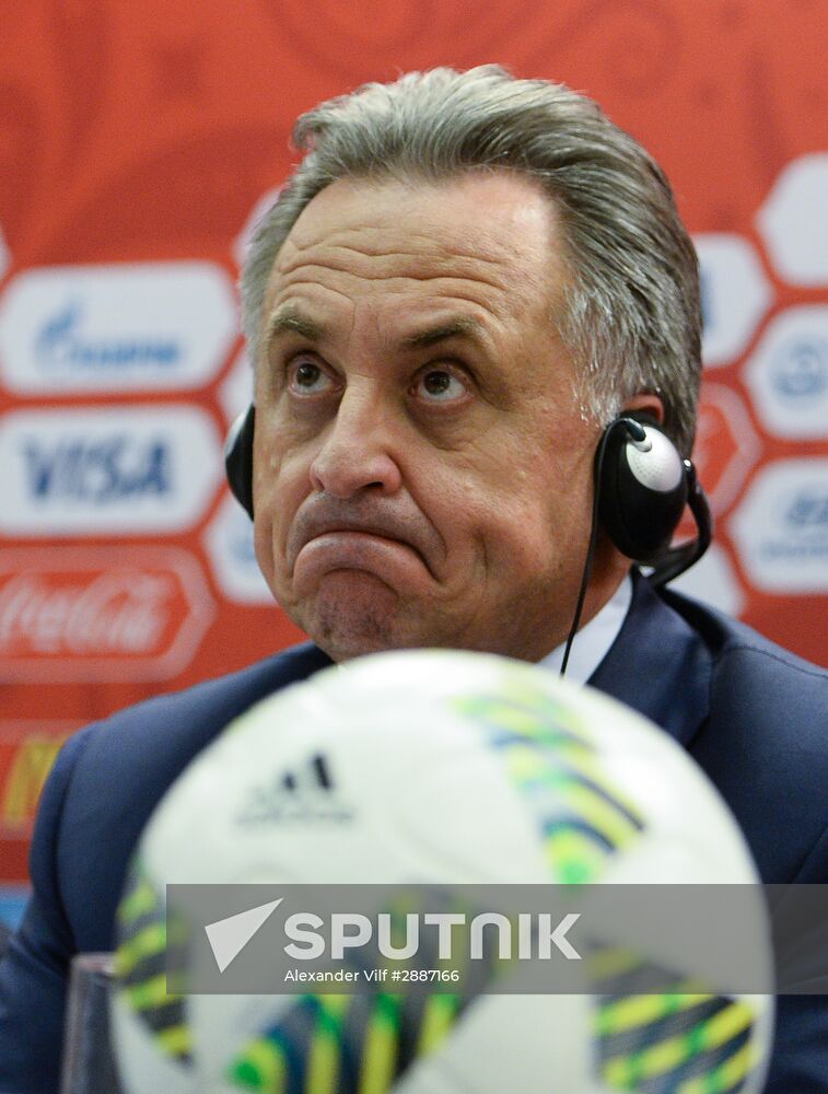 News briefing after meeting of Russia 2018 Organizing Committee's Council with FIFA officials