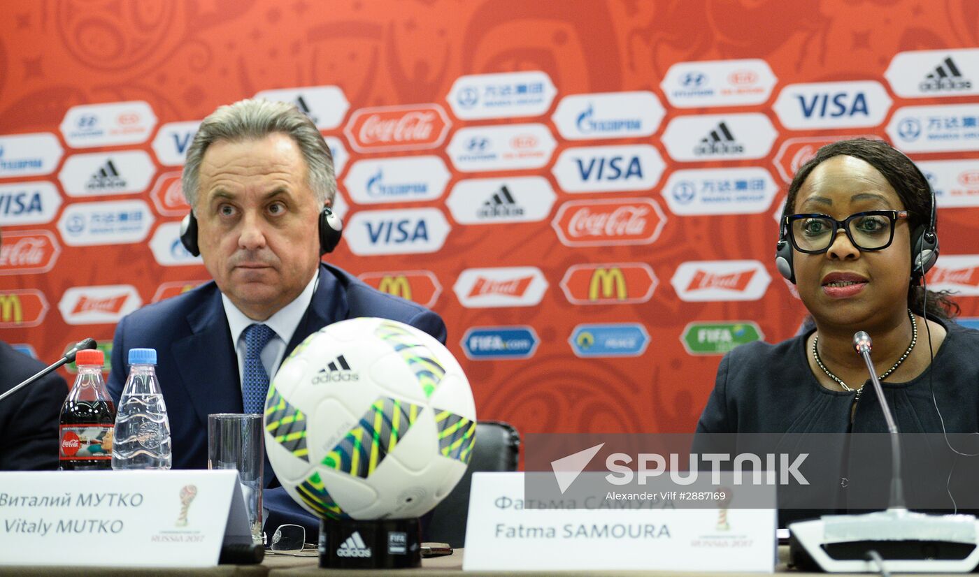 News briefing after meeting of Russia 2018 Organizing Committee's Council with FIFA officials