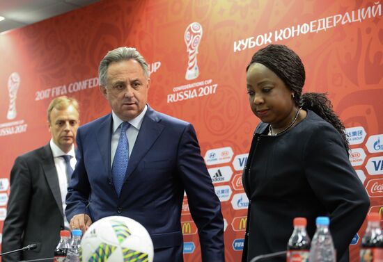 News briefing after meeting of Russia 2018 Organizing Committee's Council with FIFA officials