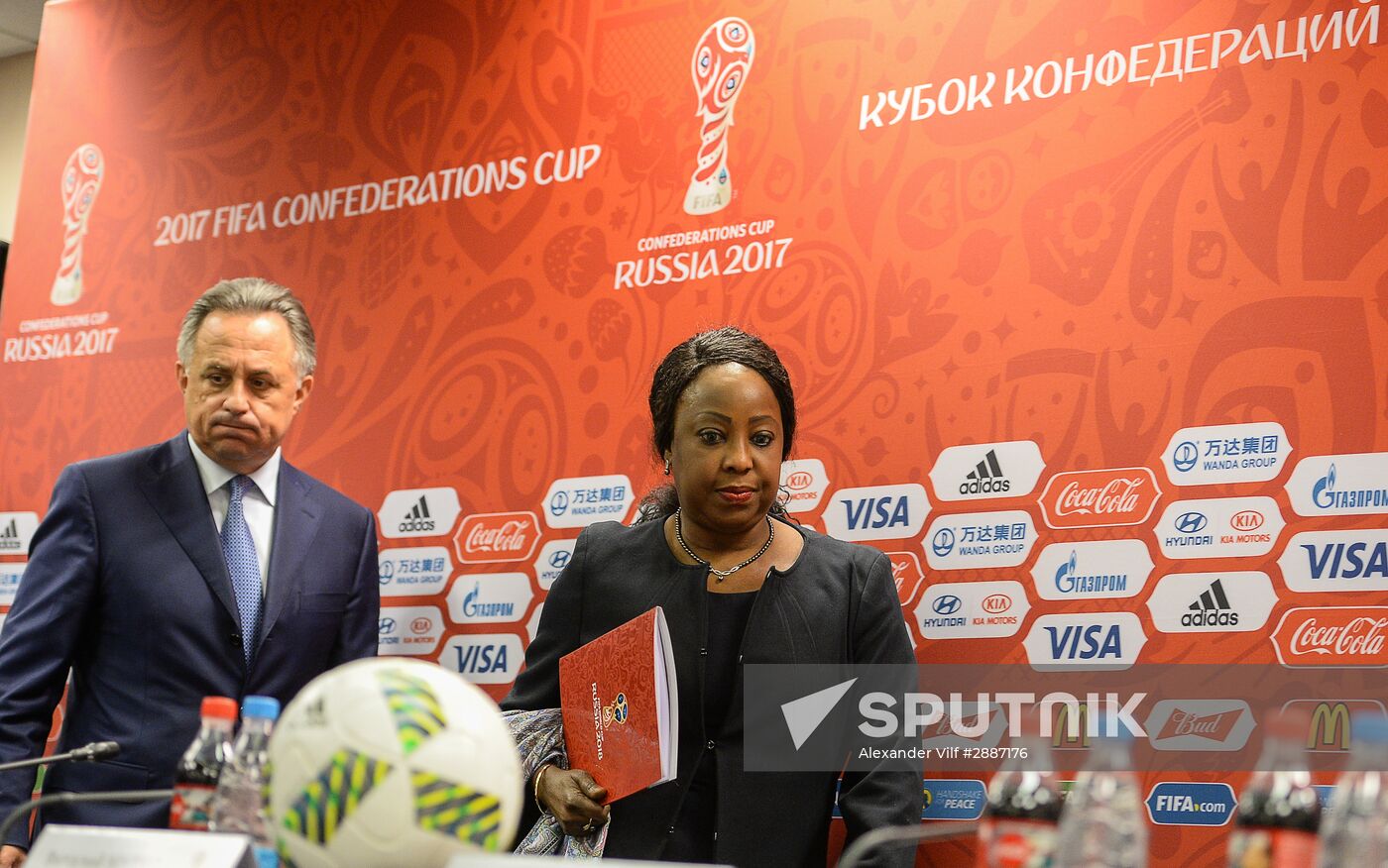 News briefing after meeting of Russia 2018 Organizing Committee's Council with FIFA officials