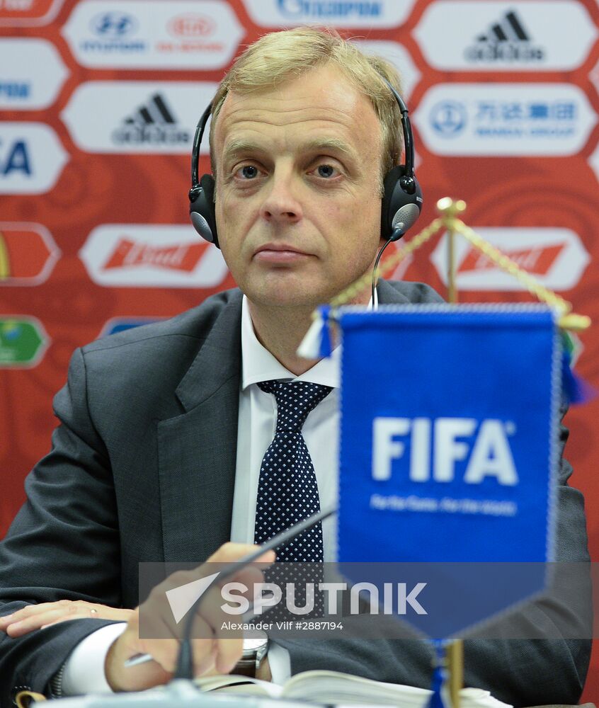 News briefing after meeting of Russia 2018 Organizing Committee's Council with FIFA officials