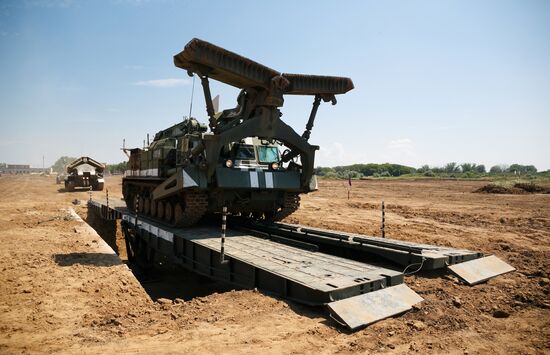 Safe Route exercise involving combat engineer units