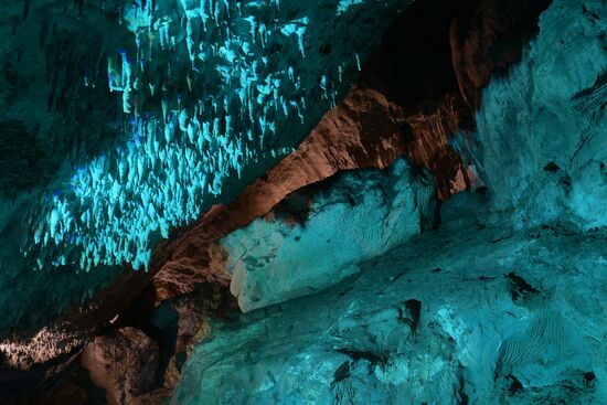 Abkhazia's landmark - Cave Abrskila