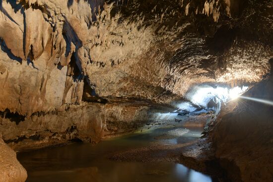 Abkhazia's landmark - Cave Abrskila