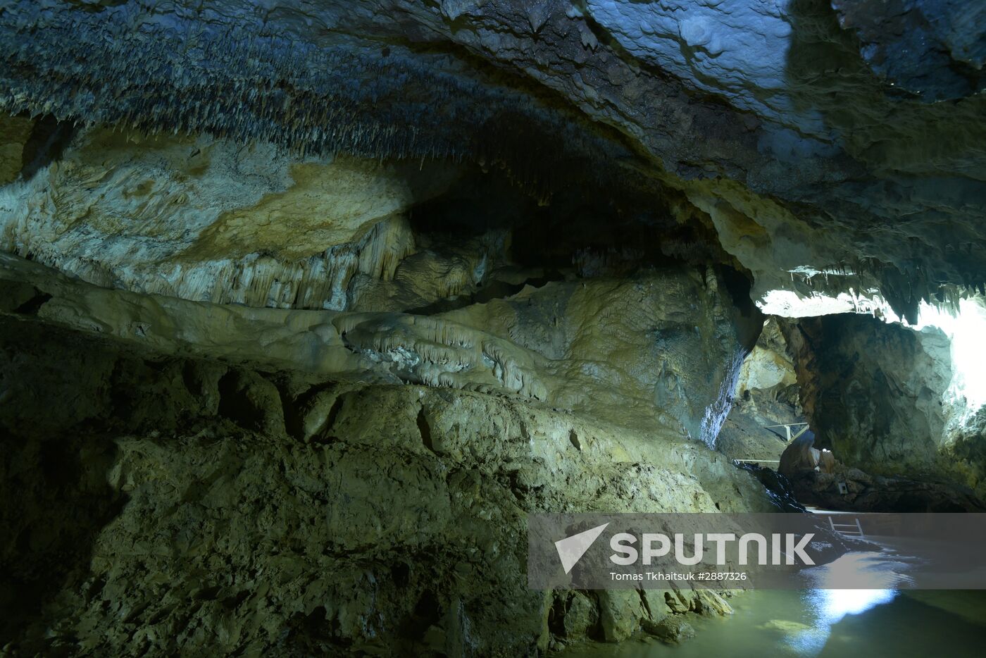 Abkhazia's landmark - Cave Abrskila