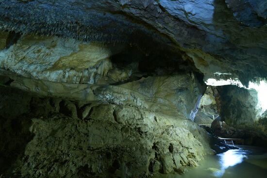 Abkhazia's landmark - Cave Abrskila