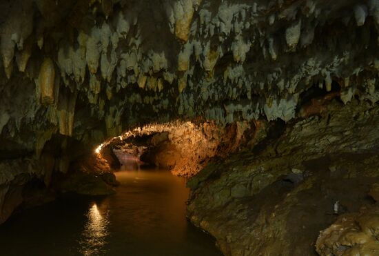 Abkhazia's landmark - Cave Abrskila