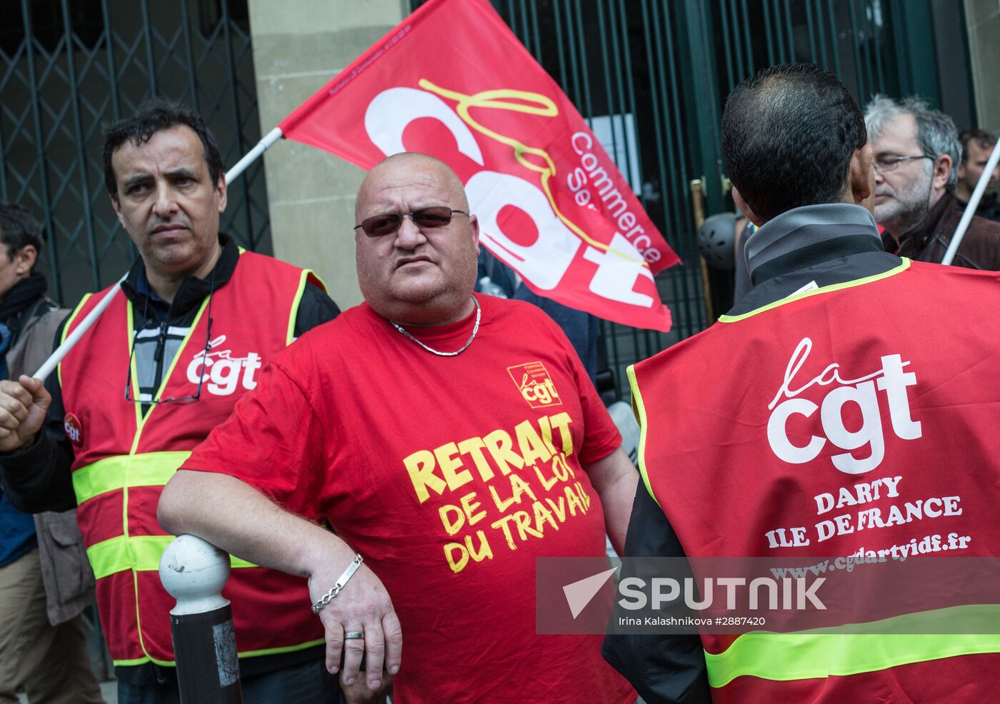 Protests against new labor law in Paris