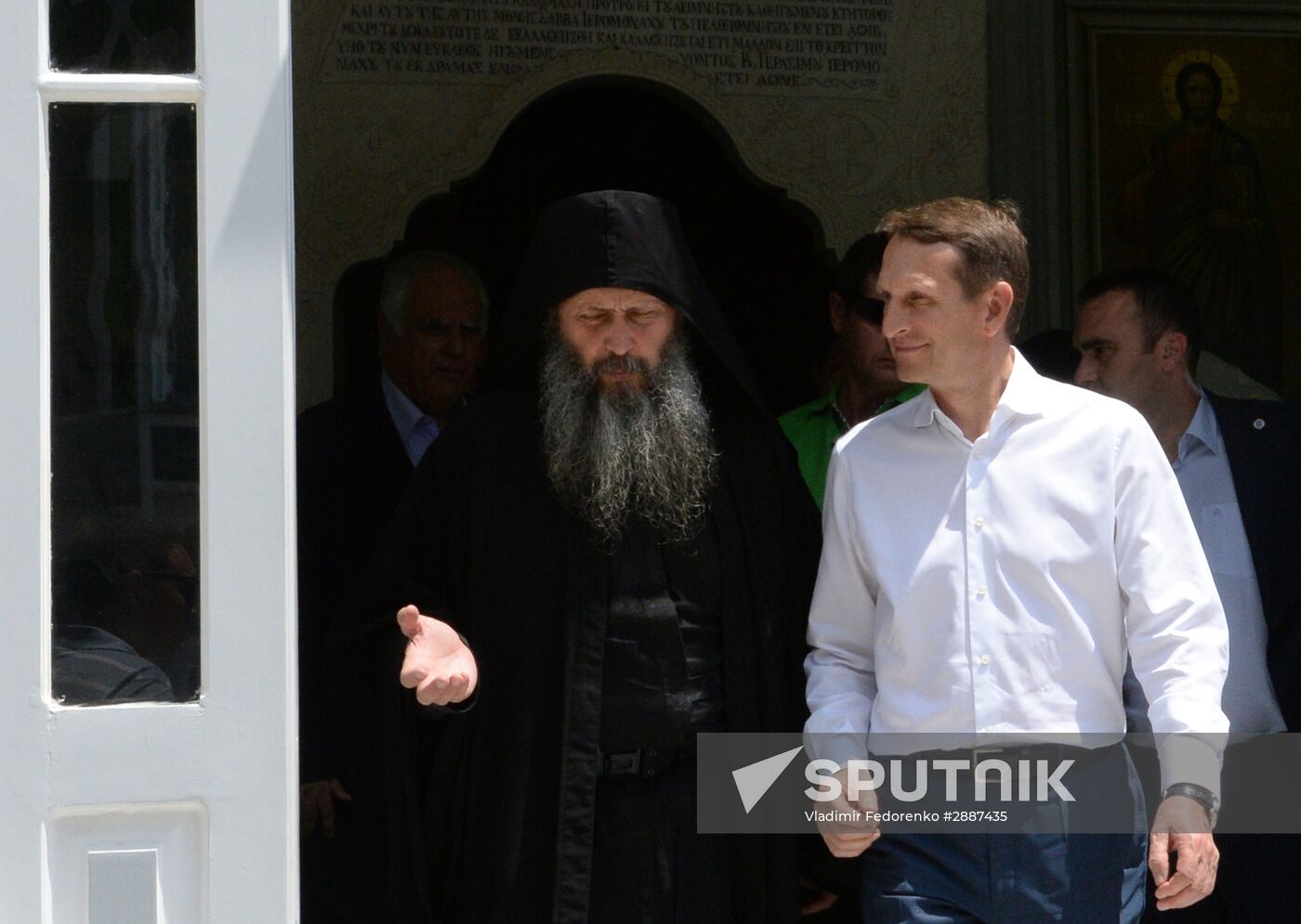 Russian State Duma Speaker Sergei Naryshkin visits Greece