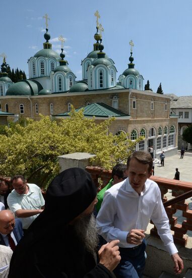 Russian State Duma Speaker Sergei Naryshkin visits Greece