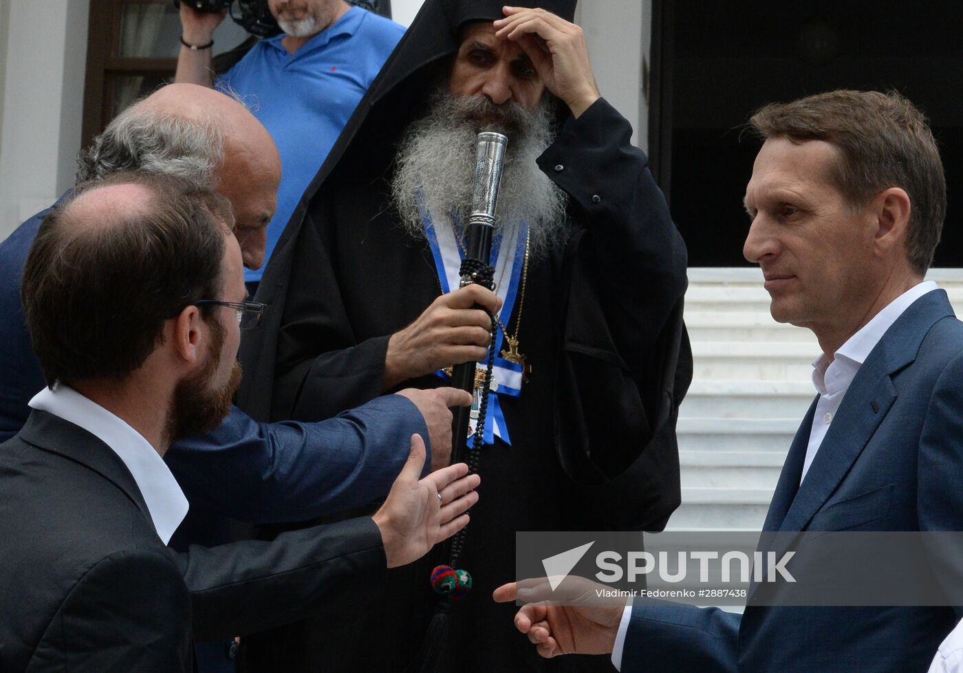 Russian State Duma Speaker Sergei Naryshkin visits Greece