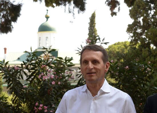 Russian State Duma Speaker Sergei Naryshkin visits Greece