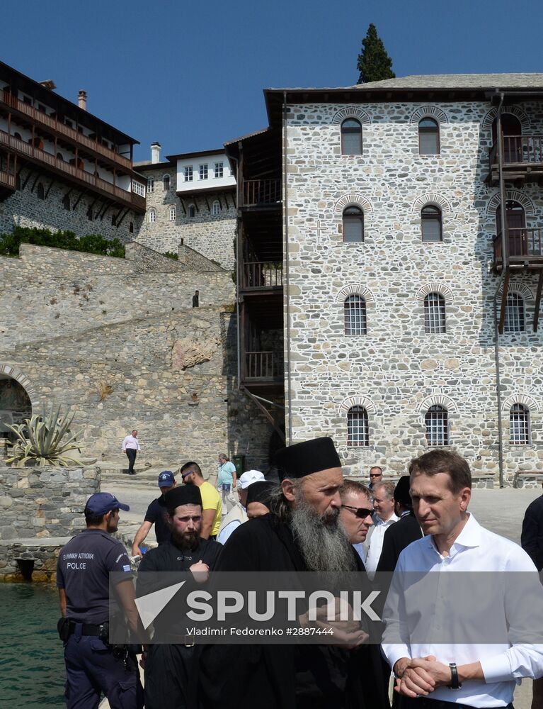Russian State Duma Speaker Sergei Naryshkin visits Greece