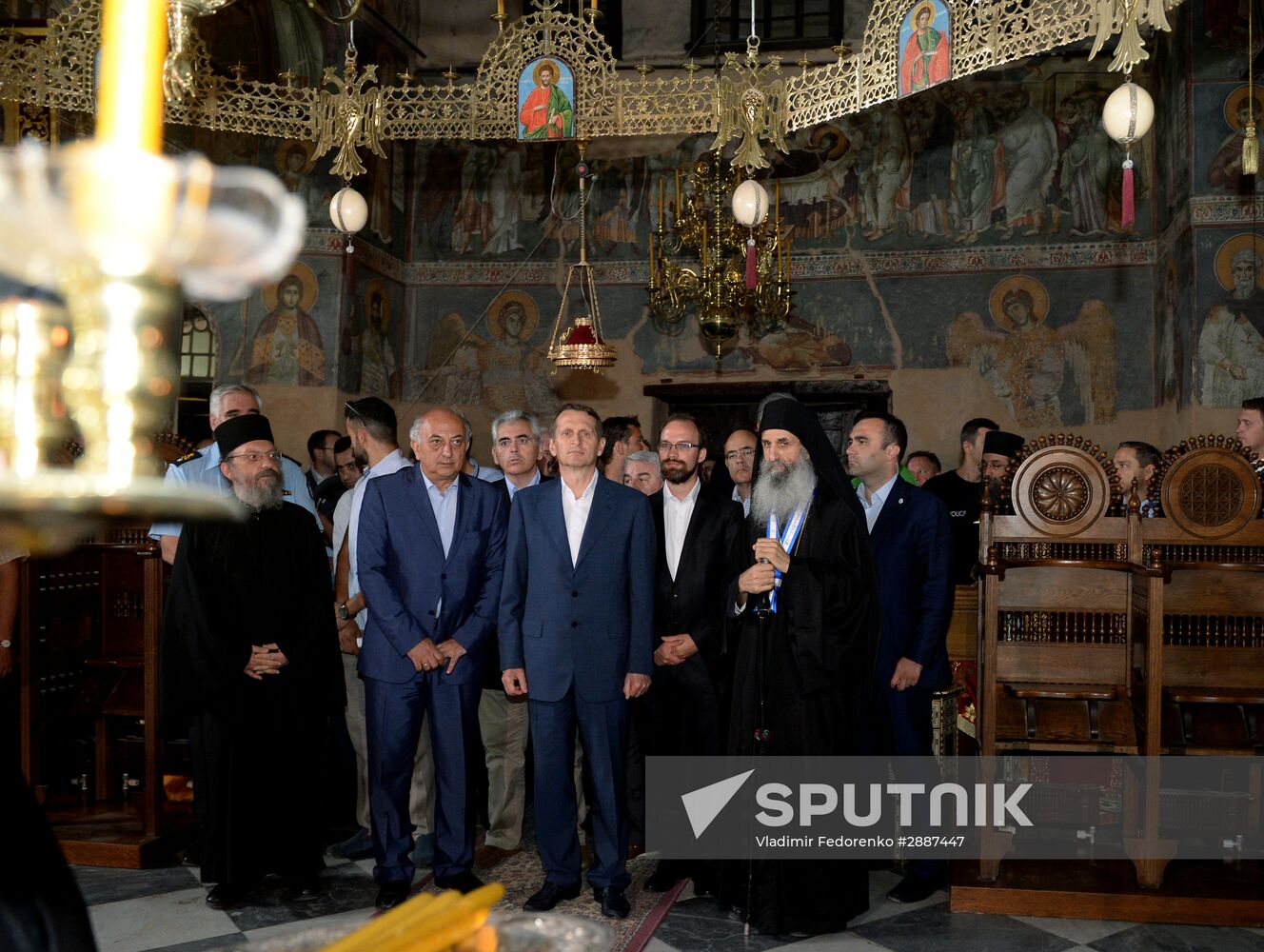 Russian State Duma Speaker Sergei Naryshkin visits Greece