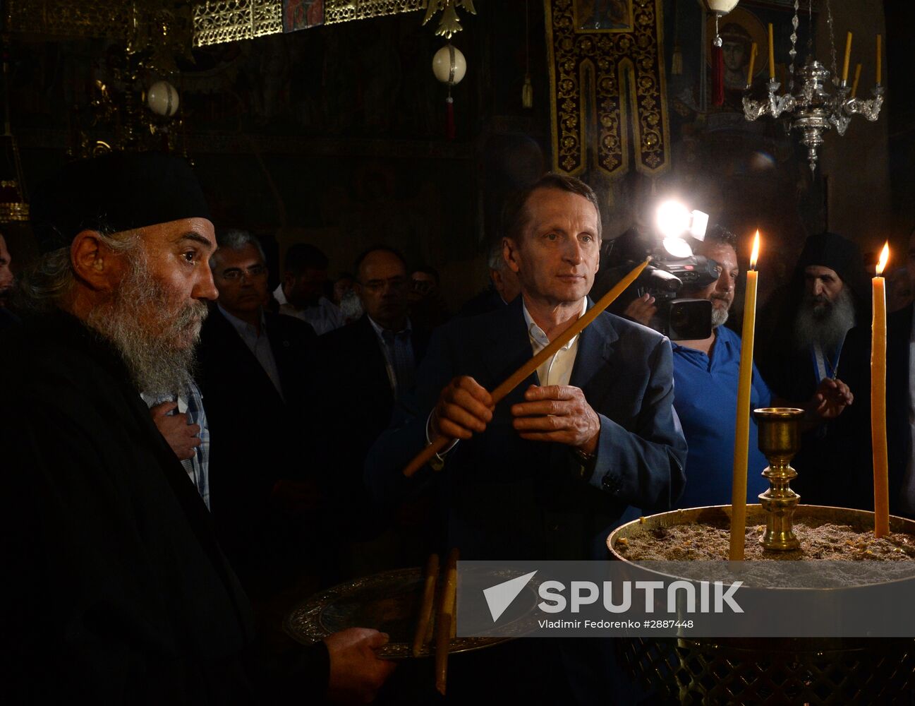Russian State Duma Speaker Sergei Naryshkin visits Greece