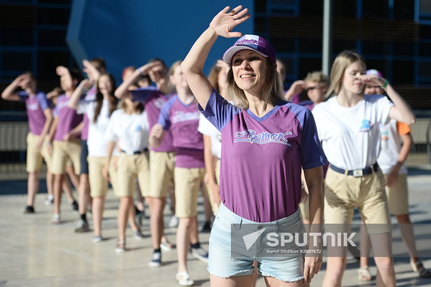 Russian Foreign Affairs Ministry Spokesperson Maria Zakharova visits Artek camp