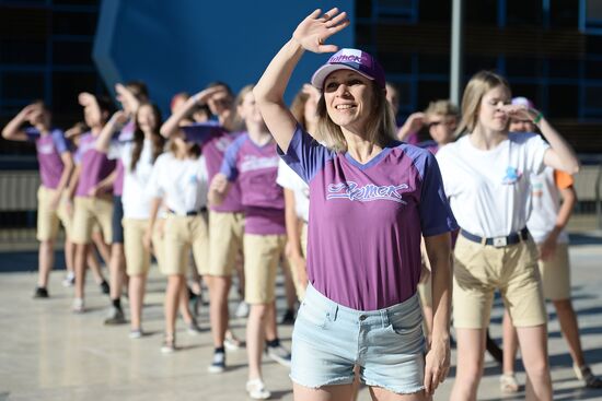 Russian Foreign Affairs Ministry Spokesperson Maria Zakharova visits Artek camp