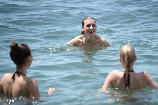 Russian Foreign Affairs Ministry Spokesperson Maria Zakharova visits Artek camp