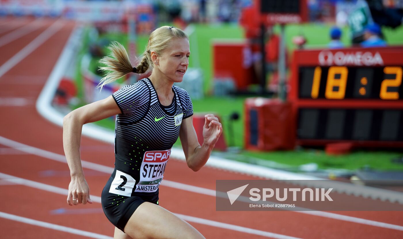 Russian sprinter Yulia Stepanova takes part in 2016 European Athletics Championships
