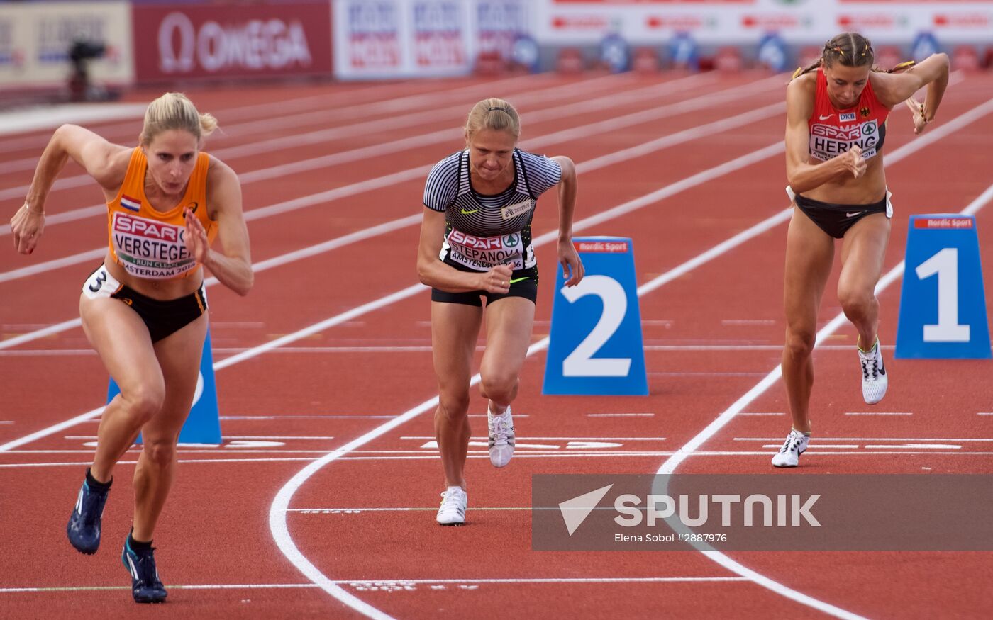 Russian sprinter Yulia Stepanova takes part in 2016 European Athletics Championships