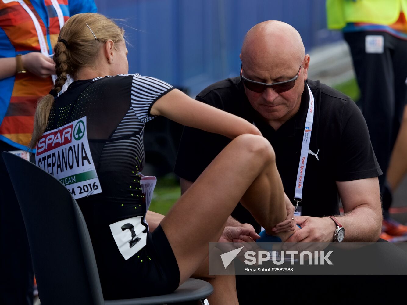 Russian sprinter Yulia Stepanova takes part in 2016 European Athletics Championships