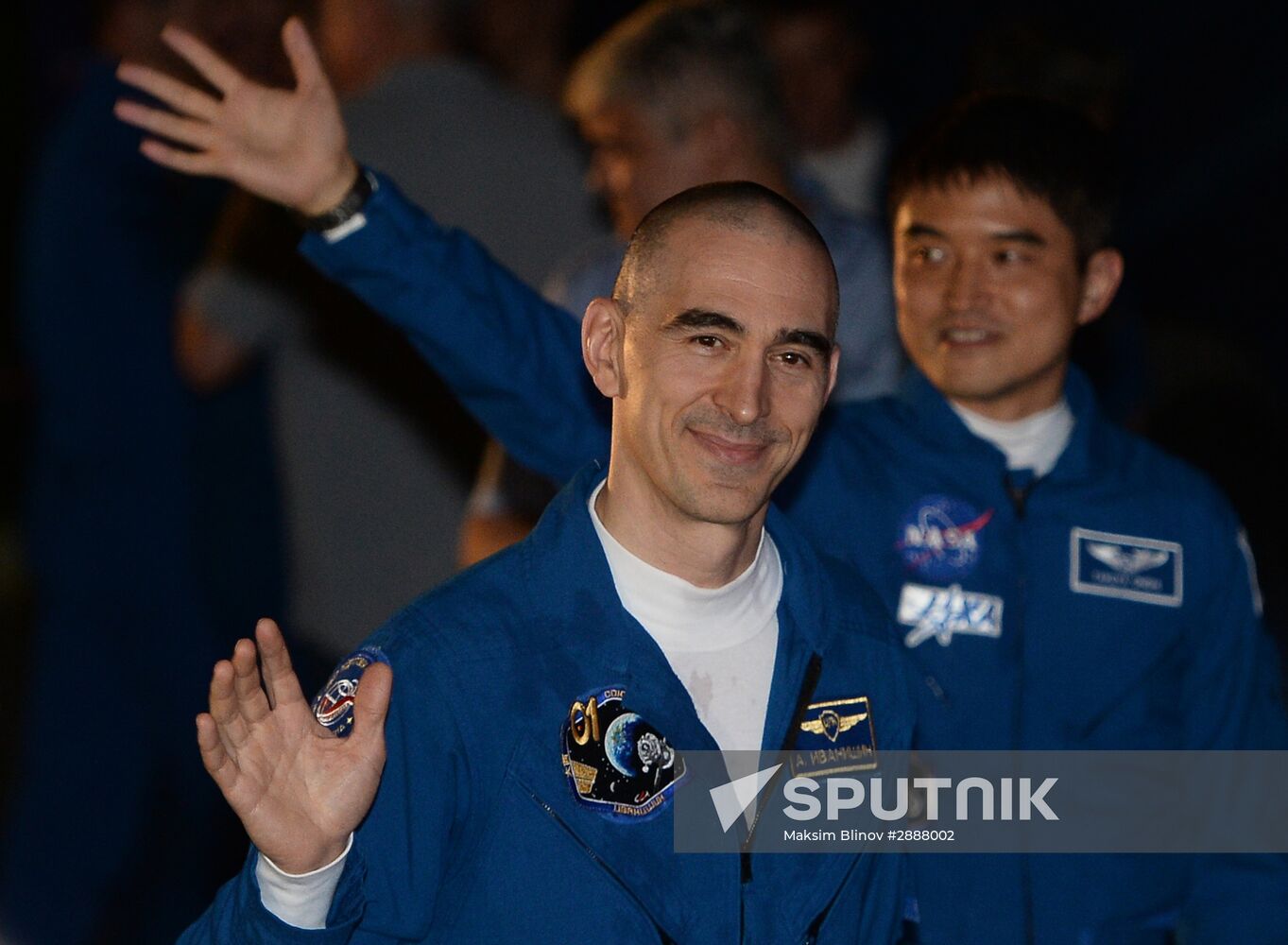 Launch of Soyuz-FG launch vehicle carrying Soyuz-MS spacecraft from Baikonur Cosmodrome